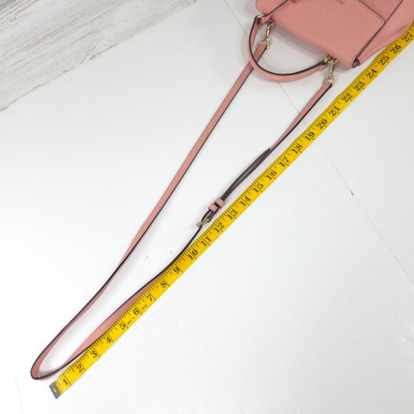 MK MICHAEL KORS AVA EXTRA SMALL CROSSBODY PINK LEATHER BAG SATCHEL PURSE *FLAWS* - Picture 15 of 16